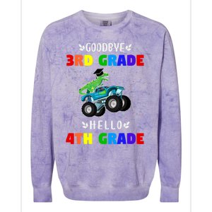 Goodbye Third Grade Hello Fourth Grade Colorblast Crewneck Sweatshirt