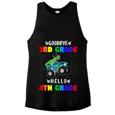Goodbye Third Grade Hello Fourth Grade Ladies PosiCharge Tri-Blend Wicking Tank