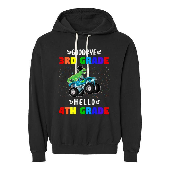 Goodbye Third Grade Hello Fourth Grade Garment-Dyed Fleece Hoodie