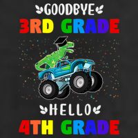 Goodbye Third Grade Hello Fourth Grade Garment-Dyed Fleece Hoodie