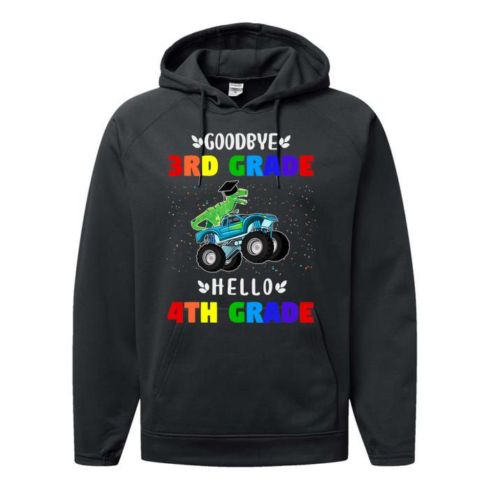 Goodbye Third Grade Hello Fourth Grade Performance Fleece Hoodie