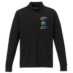 Goodbye Third Grade Hello Fourth Grade Performance Long Sleeve Polo