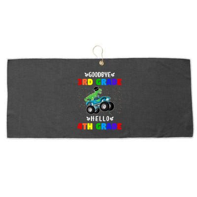 Goodbye Third Grade Hello Fourth Grade Large Microfiber Waffle Golf Towel