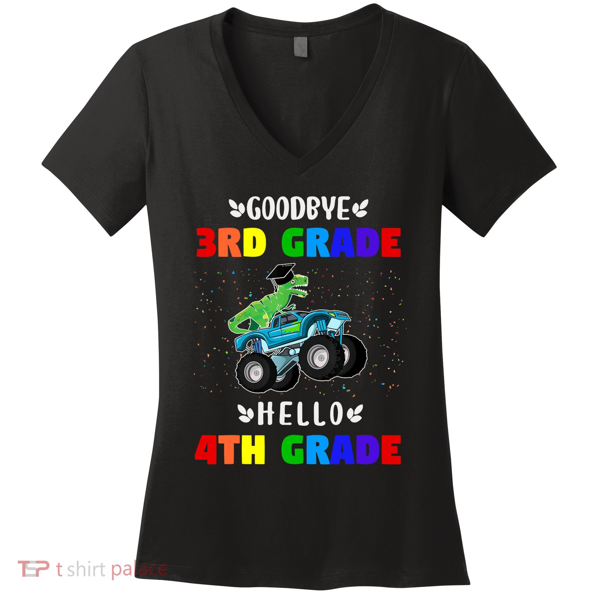 Goodbye Third Grade Hello Fourth Grade Women's V-Neck T-Shirt