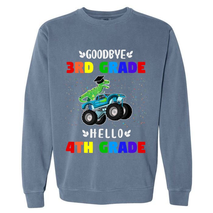 Goodbye Third Grade Hello Fourth Grade Garment-Dyed Sweatshirt