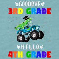 Goodbye Third Grade Hello Fourth Grade Sueded Cloud Jersey T-Shirt