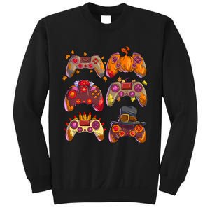 Gamer Thanksgiving Gaming Controllers Turkey Pumpkin Sweatshirt