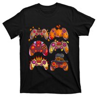 Gamer Thanksgiving Gaming Controllers Turkey Pumpkin T-Shirt