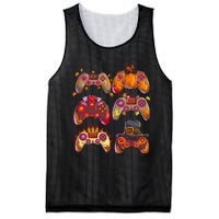 Gamer Thanksgiving Gaming Controllers Turkey Pumpkin Mesh Reversible Basketball Jersey Tank