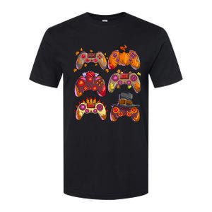 Gamer Thanksgiving Gaming Controllers Turkey Pumpkin Softstyle CVC T-Shirt