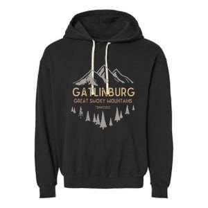 Gatlinburg Tennessee Great Smoky Mountains Souvenir Garment-Dyed Fleece Hoodie