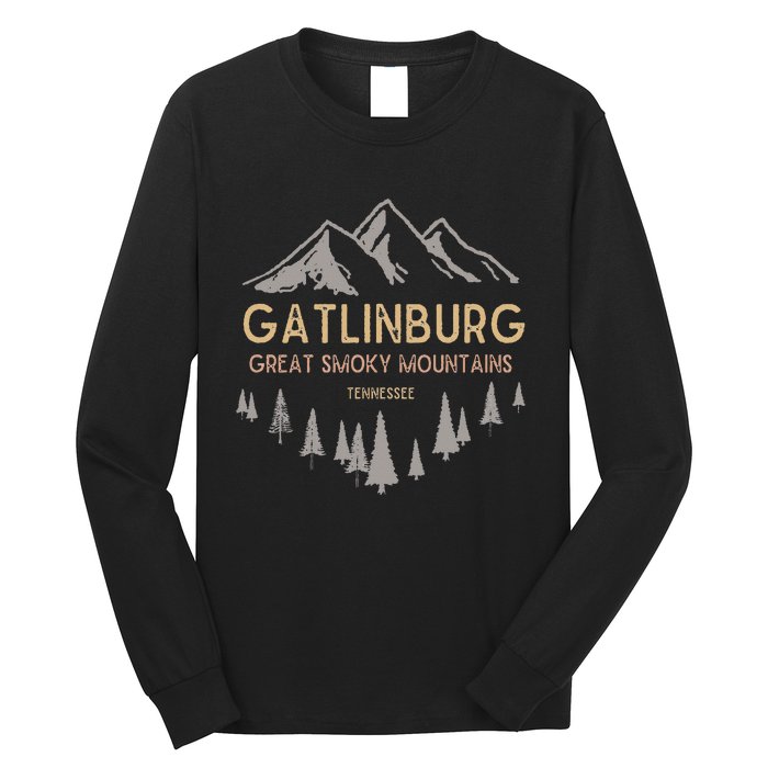 Gatlinburg Tennessee Great Smoky Mountains Souvenir Long Sleeve Shirt