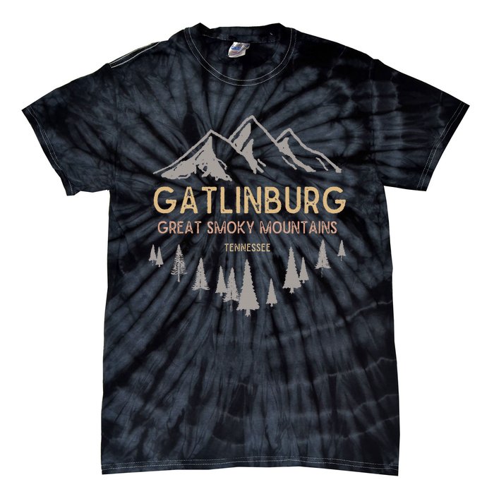 Gatlinburg Tennessee Great Smoky Mountains Souvenir Tie-Dye T-Shirt