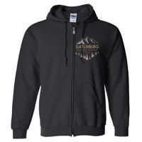 Gatlinburg Tennessee Great Smoky Mountains Souvenir Full Zip Hoodie