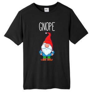 Gnope Tomte Garden Gnome Gift Funny Scandinavian Nope Tall Fusion ChromaSoft Performance T-Shirt