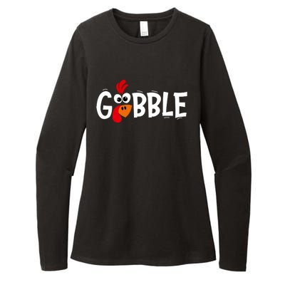 Gobble Thanksgiving Womens CVC Long Sleeve Shirt