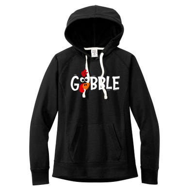 Gobble Thanksgiving Women's Fleece Hoodie