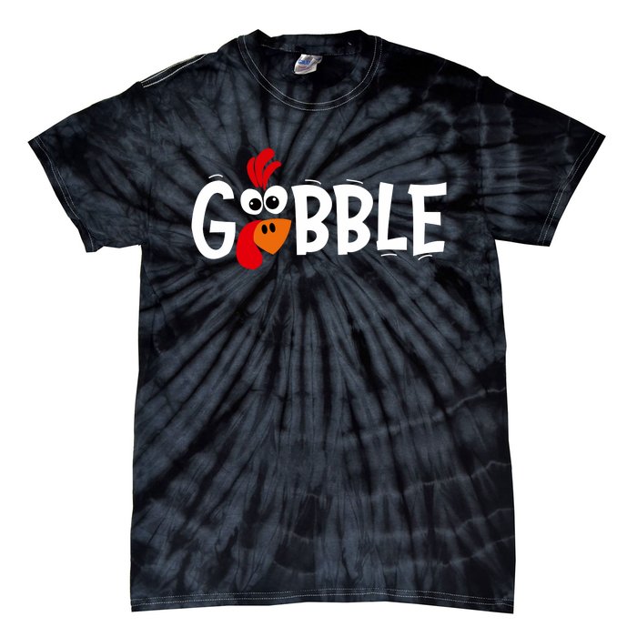 Gobble Thanksgiving Tie-Dye T-Shirt