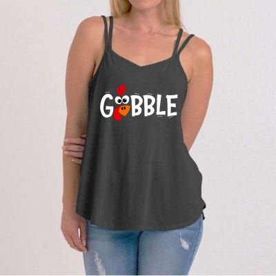 Gobble Thanksgiving Women's Strappy Tank