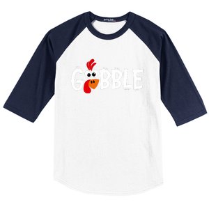 Gobble Thanksgiving Baseball Sleeve Shirt