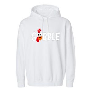 Gobble Thanksgiving Garment-Dyed Fleece Hoodie