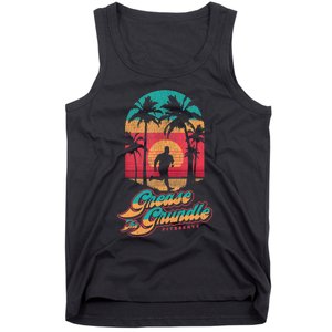 Grease The Grundle Funny Distressed 90s Running FIT2SERVE Tank Top