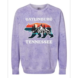 Gatlinburg Tennessee Great Smoky Mountains Bear Souvenir Colorblast Crewneck Sweatshirt