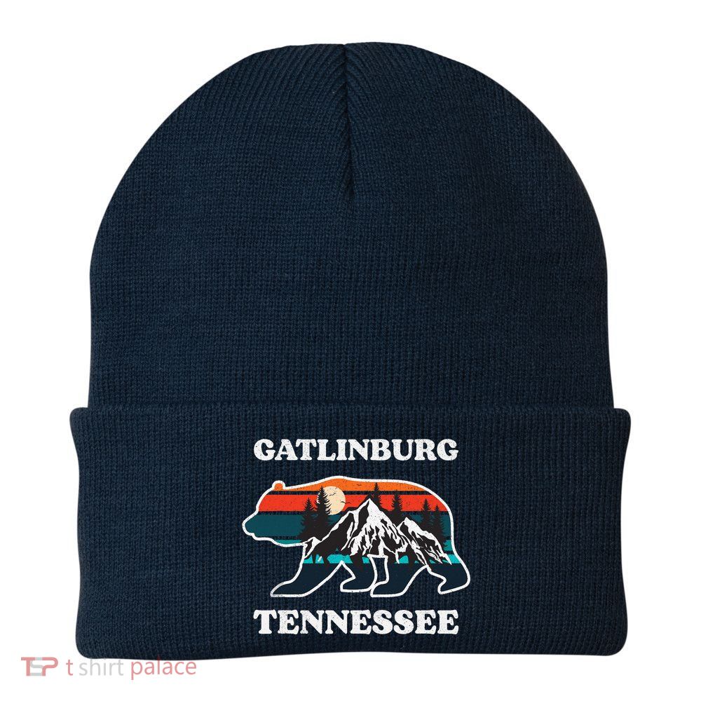 Gatlinburg Tennessee Great Smoky Mountains Bear Souvenir Beanie