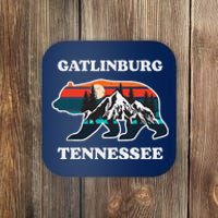 Gatlinburg Tennessee Great Smoky Mountains Bear Souvenir Coaster