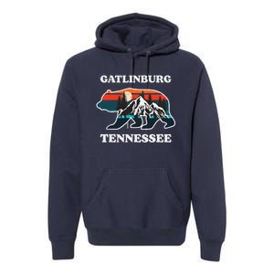 Gatlinburg Tennessee Great Smoky Mountains Bear Souvenir Premium Hoodie