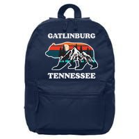 Gatlinburg Tennessee Great Smoky Mountains Bear Souvenir 16 in Basic Backpack