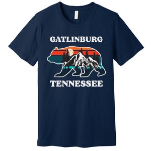 Gatlinburg Tennessee Great Smoky Mountains Bear Souvenir Premium T-Shirt