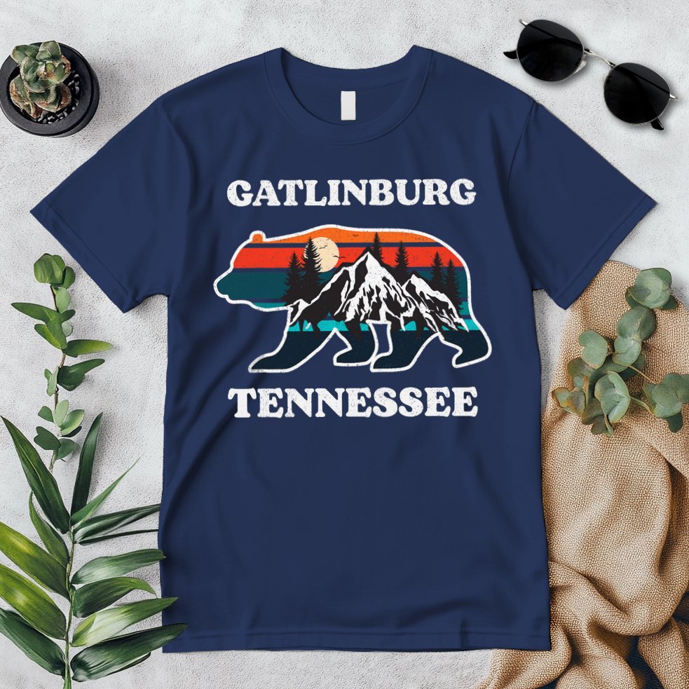 Gatlinburg Tennessee Great Smoky Mountains Bear Souvenir Premium T-Shirt