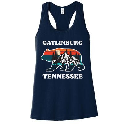 Gatlinburg Tennessee Great Smoky Mountains Bear Souvenir Womens Tank Top