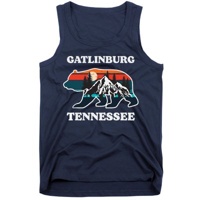 Gatlinburg Tennessee Great Smoky Mountains Bear Souvenir Tank Top