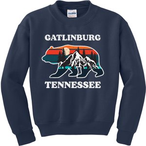 Gatlinburg Tennessee Great Smoky Mountains Bear Souvenir Kids Sweatshirt