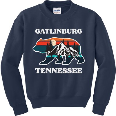 Gatlinburg Tennessee Great Smoky Mountains Bear Souvenir Kids Sweatshirt
