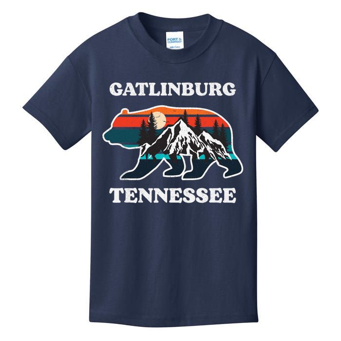 Gatlinburg Tennessee Great Smoky Mountains Bear Souvenir Kids T-Shirt