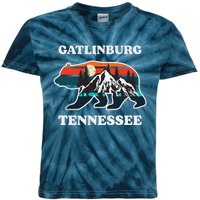 Gatlinburg Tennessee Great Smoky Mountains Bear Souvenir Kids Tie-Dye T-Shirt