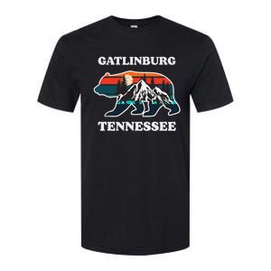 Gatlinburg Tennessee Great Smoky Mountains Bear Souvenir Softstyle CVC T-Shirt