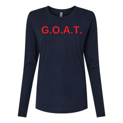 GOAT Tees Womens Cotton Relaxed Long Sleeve T-Shirt