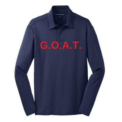 GOAT Tees Silk Touch Performance Long Sleeve Polo