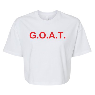 GOAT Tees Bella+Canvas Jersey Crop Tee