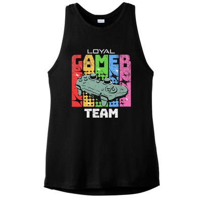 Gaming Team Gamer Crew Tournament Lan Party Gamer Ladies PosiCharge Tri-Blend Wicking Tank