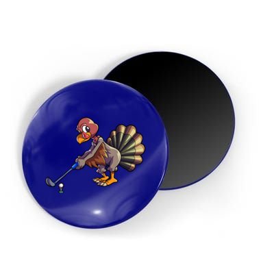 Golfing Turkey Golf Club Funny Thanksgiving Magnet