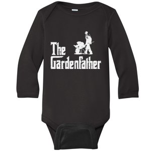 Gardening The Gardenfather Movie Pun Fathers Day Baby Long Sleeve Bodysuit