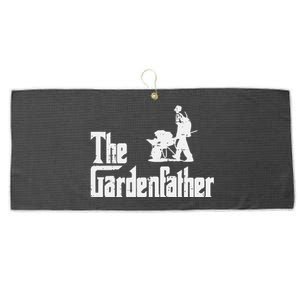 Gardening The Gardenfather Movie Pun Fathers Day Large Microfiber Waffle Golf Towel