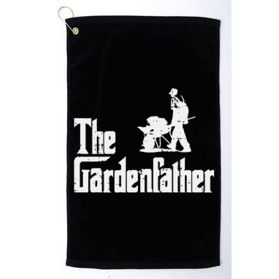 Gardening The Gardenfather Movie Pun Fathers Day Platinum Collection Golf Towel