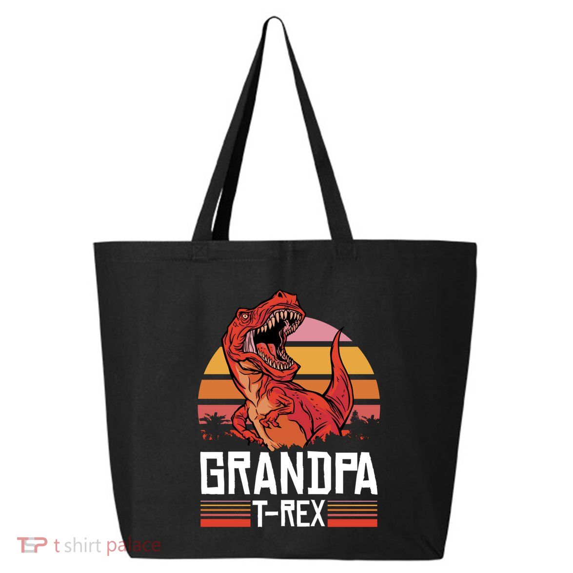 Grandpa Tcute Giftrex With A Dinosaur Cute Gift 25L Jumbo Tote
