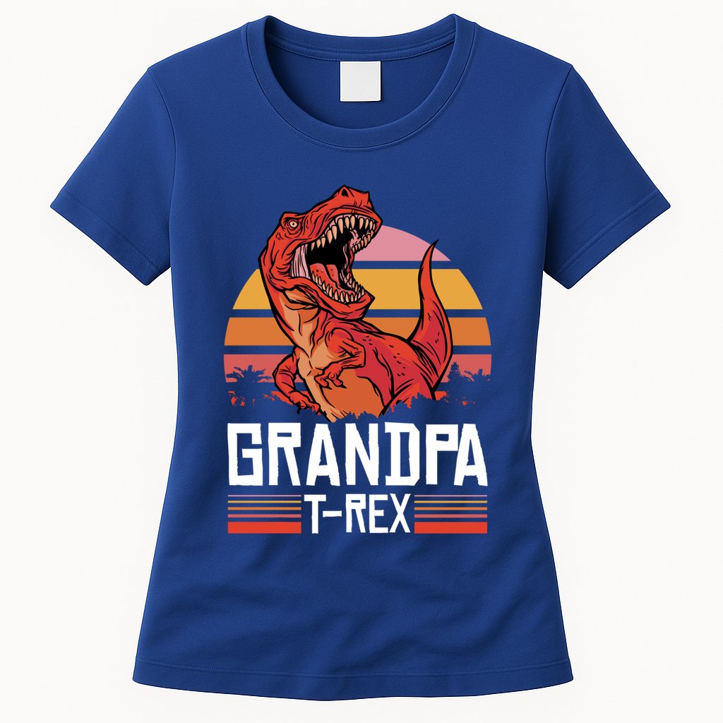Grandpa Tcute Giftrex With A Dinosaur Cute Gift Womens T-Shirt
